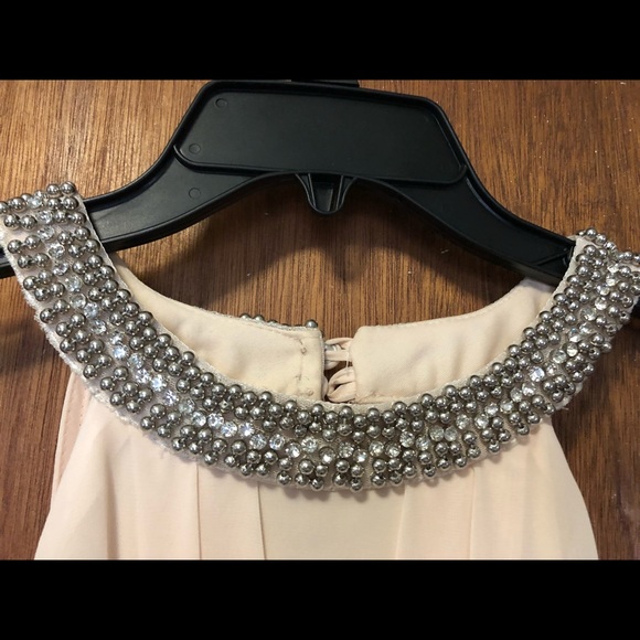 Creme dress with studs at the neck from Dillard’s - Picture 2 of 8